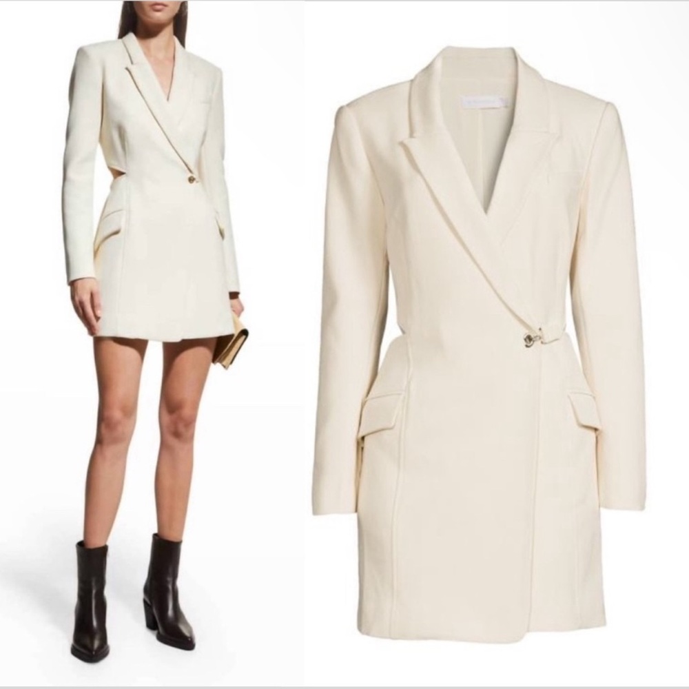Jonathan Simkhai Jayda Cut Out Mini Blazer Dress